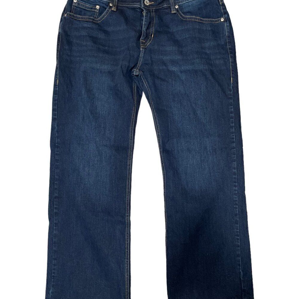 Rock &Roll Denim Blue Jeans Pistol Straight Regular Straight Men's Size 38x30